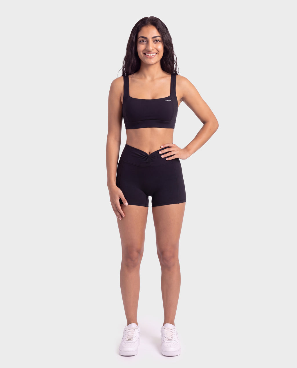 Invisible Push-up Short Set Black