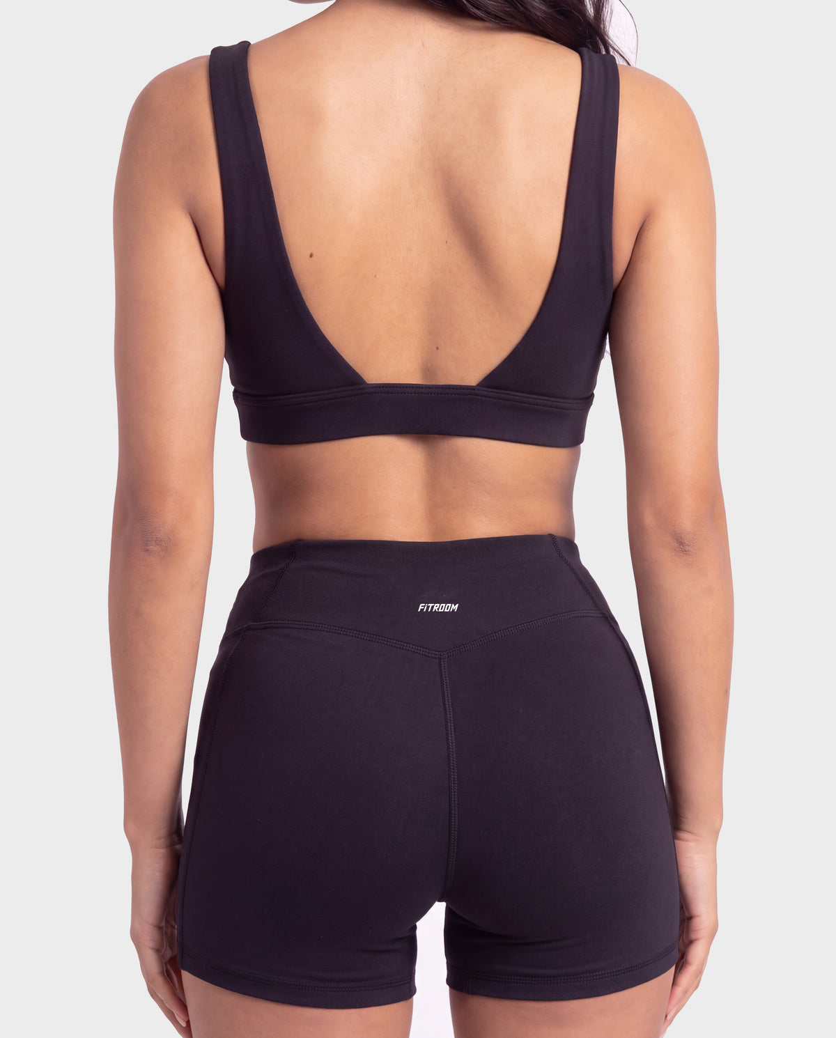 Invisible Push-up Short Set Black
