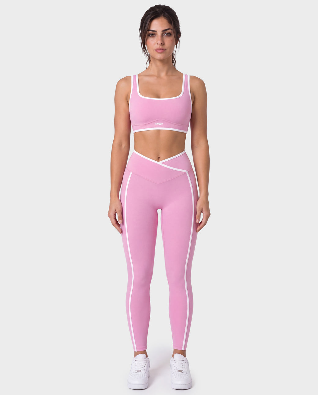 Invisible Push-up Set Pink and White Line
