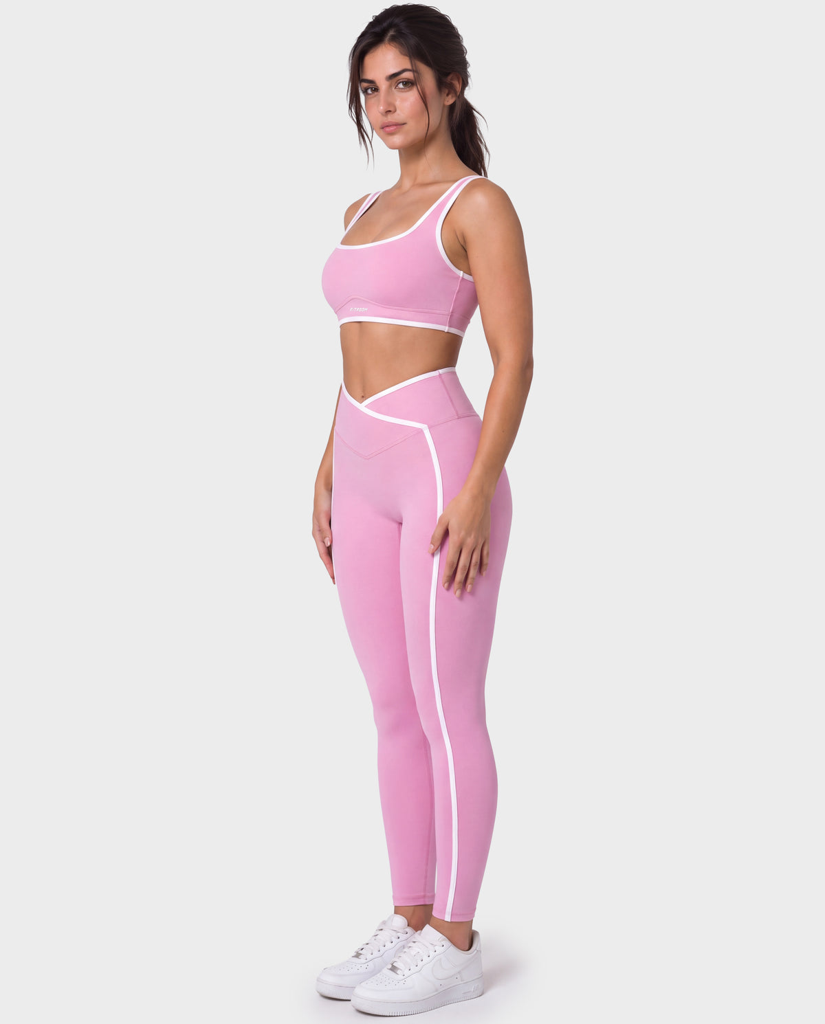 Invisible Push-up Set Pink and White Line