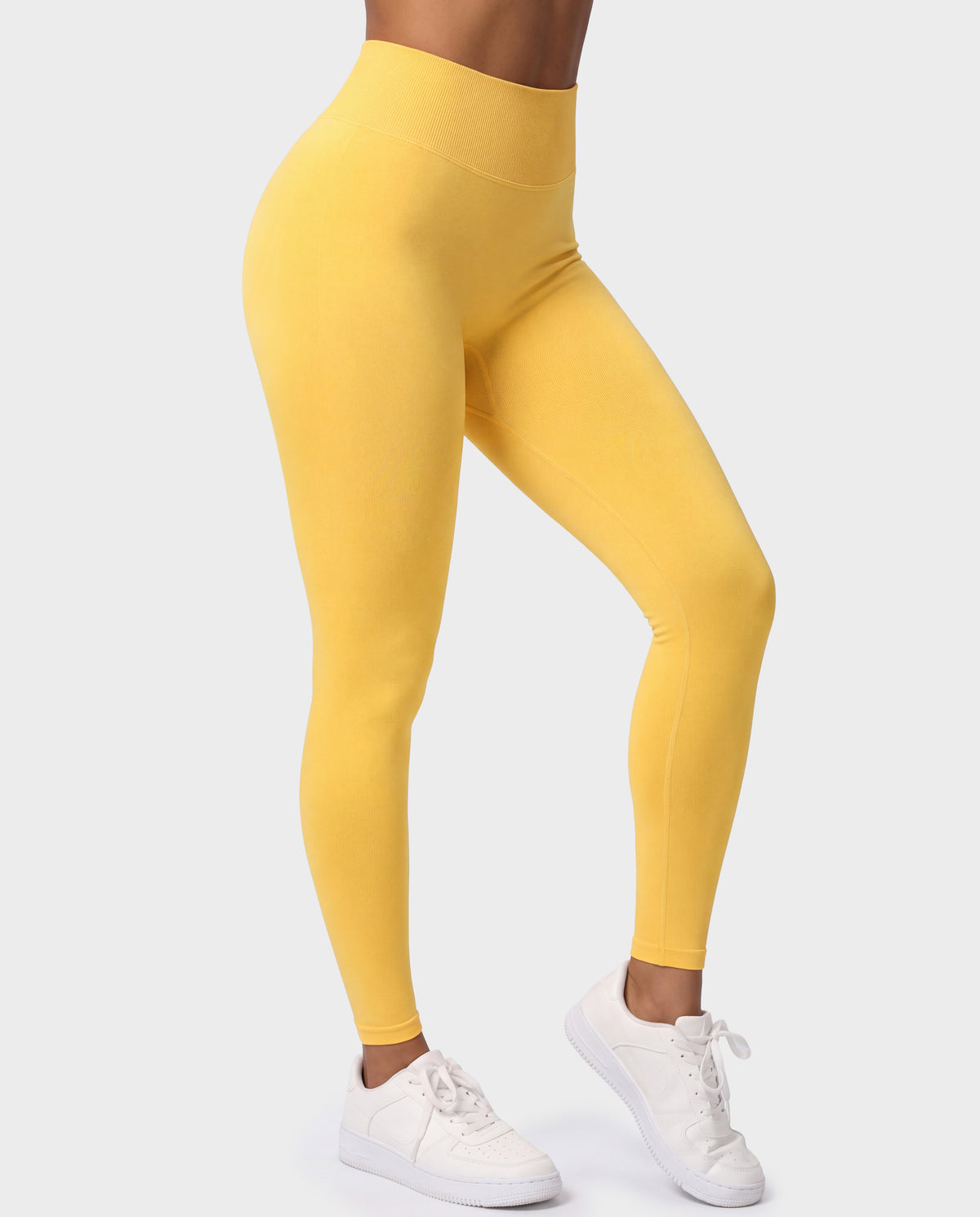 Push-up Low Waist Leggings Yellow